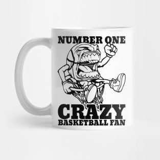 Number One Crazy Basketball Fan Mug